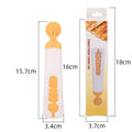 White and orange dough roller cutter kitchen decorative pastry tool