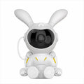 White and yellow galaxy bunny astronaut night light bedroom decor