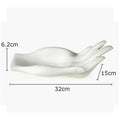 White ceramic hand fruit plate tray living room decor