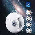 White circular decorbites galaxy starry projector bedroom night light