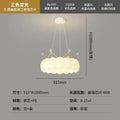 White cloud led crown small chandelier gold & white bedroom light