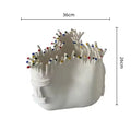 White coral shapes ceramic flower pot vase living room decor