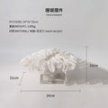 White coral tree resin handicrafts with crystal base living room decor