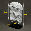 White marble discus throwing nude sculpture living room decor