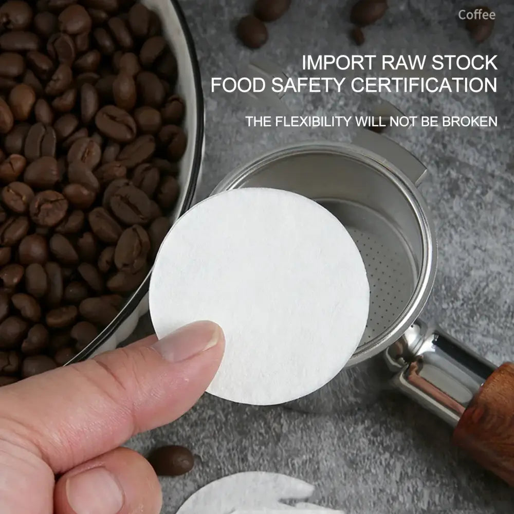 White textured espresso portafilter special powder paper filter kitchen