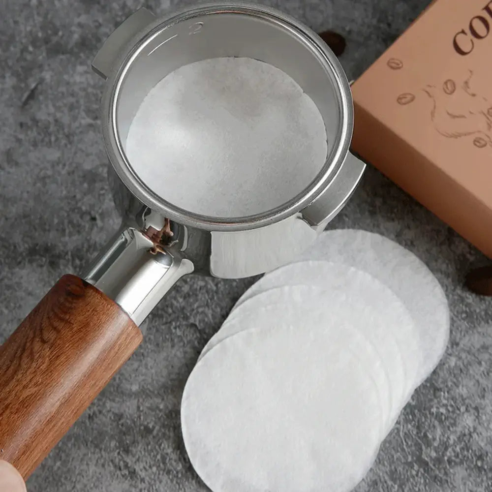 White textured espresso portafilter special powder paper filter kitchen