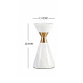 White volakos marble wedding candlesticks gold metal dining room decor