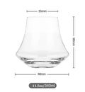 Wind edge crystal whiskey glass tumbler for dining room spirits