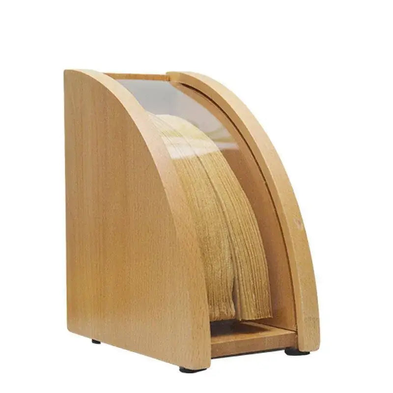 Wood & black barista filter storage box kitchen coffee accessory
