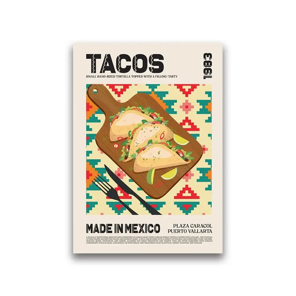 Pastel de nata world cuisine canvas painting for kitchen and dining