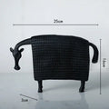 Woven black & white resin sculpture figurine living room sheep decor