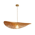 Woven hemp rope straw hat pendant light for living room dining room