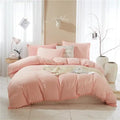 Yellow quilted furball tasseles bedding set bedroom pom pom duvet cover