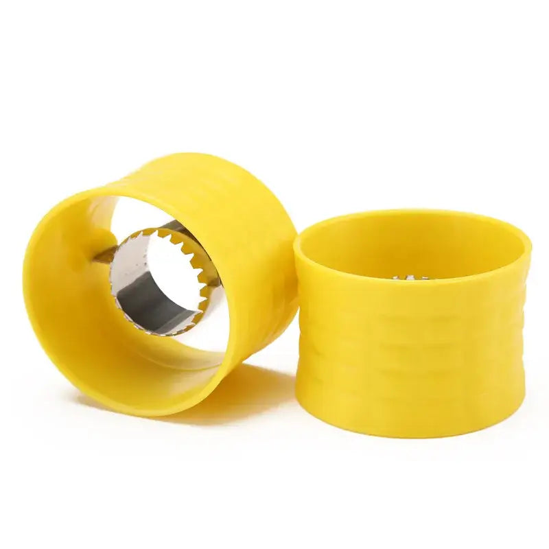 Yellow textured grip corn peeler tool – kitchen kernel remover