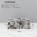 Zebra black & white jewelry storage box bedroom desktop organizer